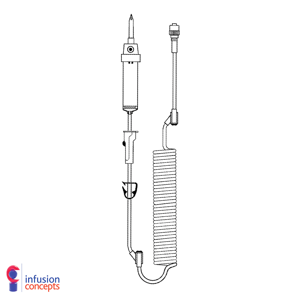 Eva coil giving set 390cm pump compatible Eva coil giving set 390cm pump compatible
