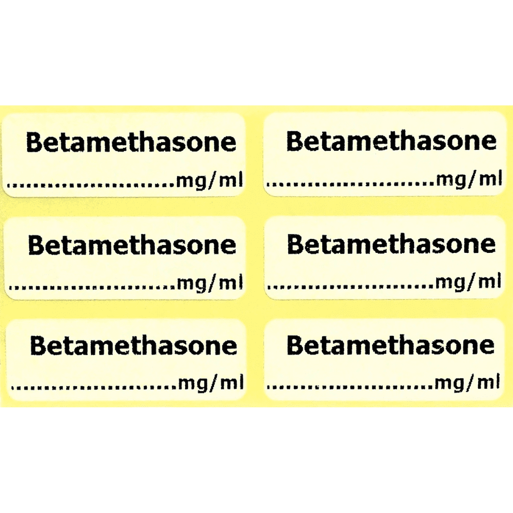 Betamethasone label Betamethasone label