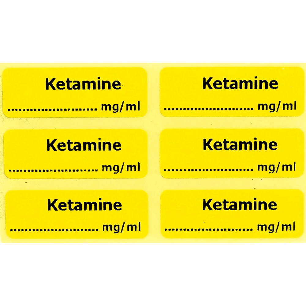Ketamine labels