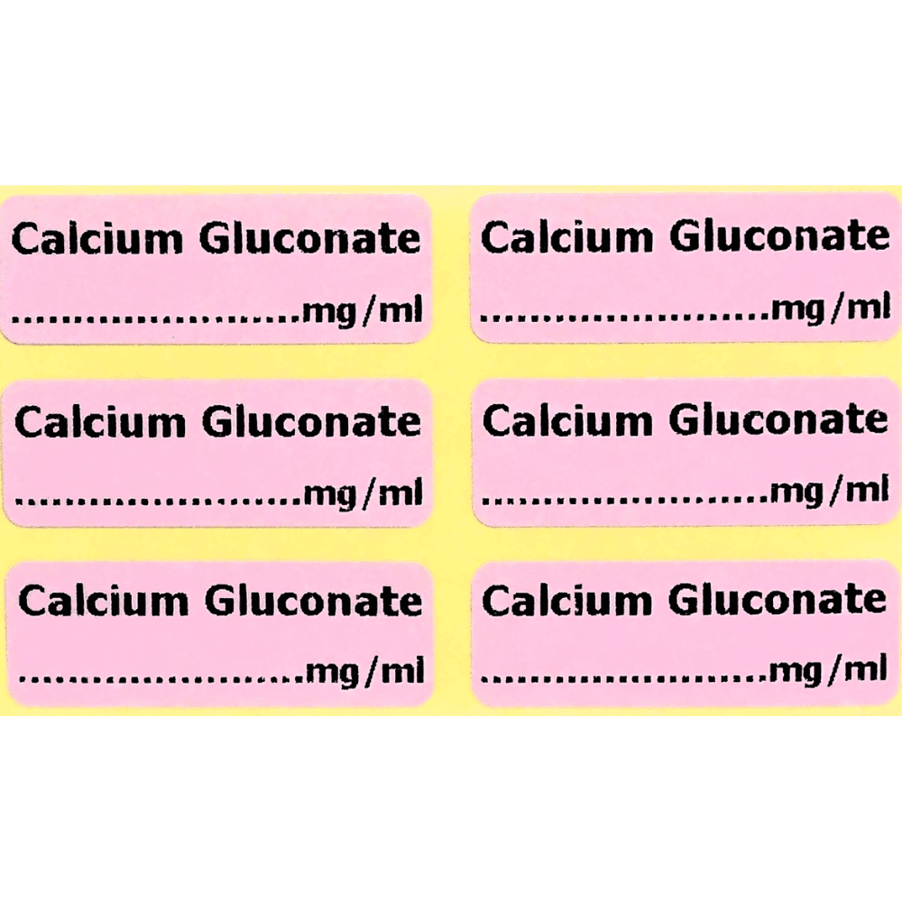 Calcium gluconate labels Calcium gluconate labels