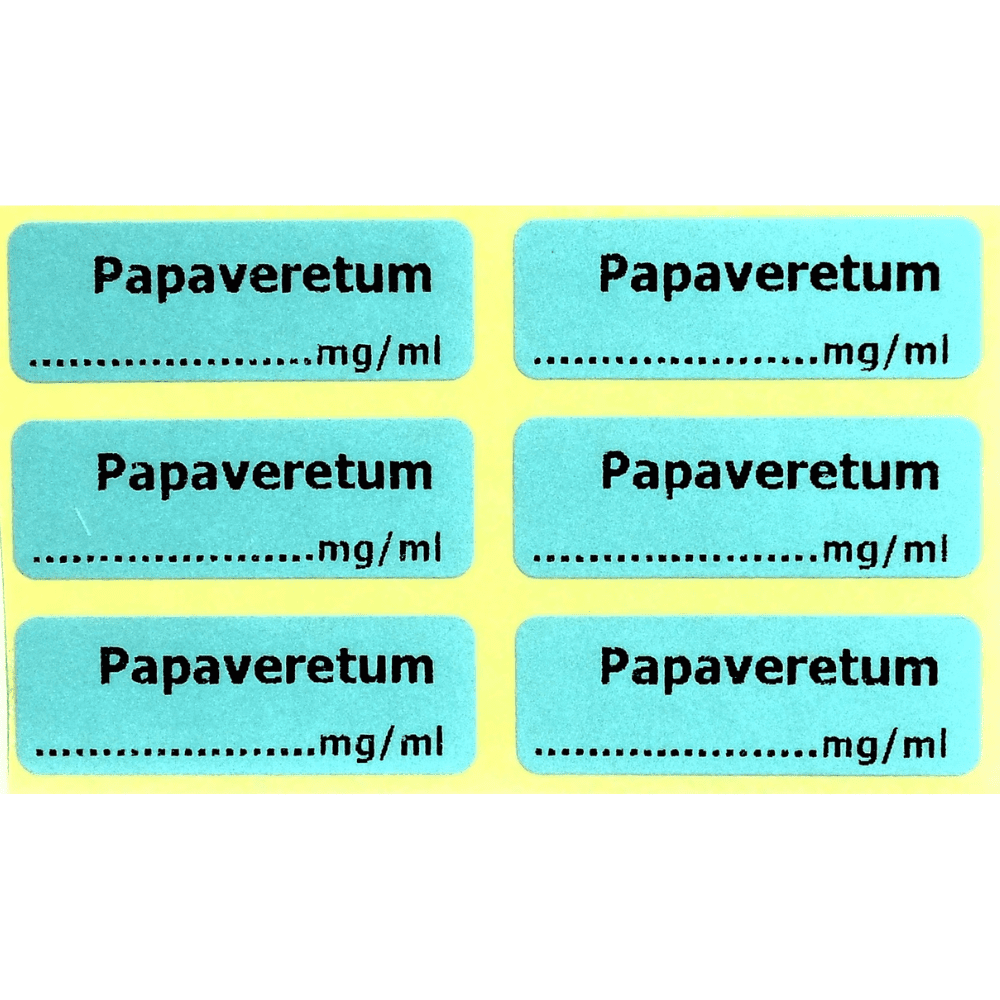 Papaveretum labels Papaveretum labels