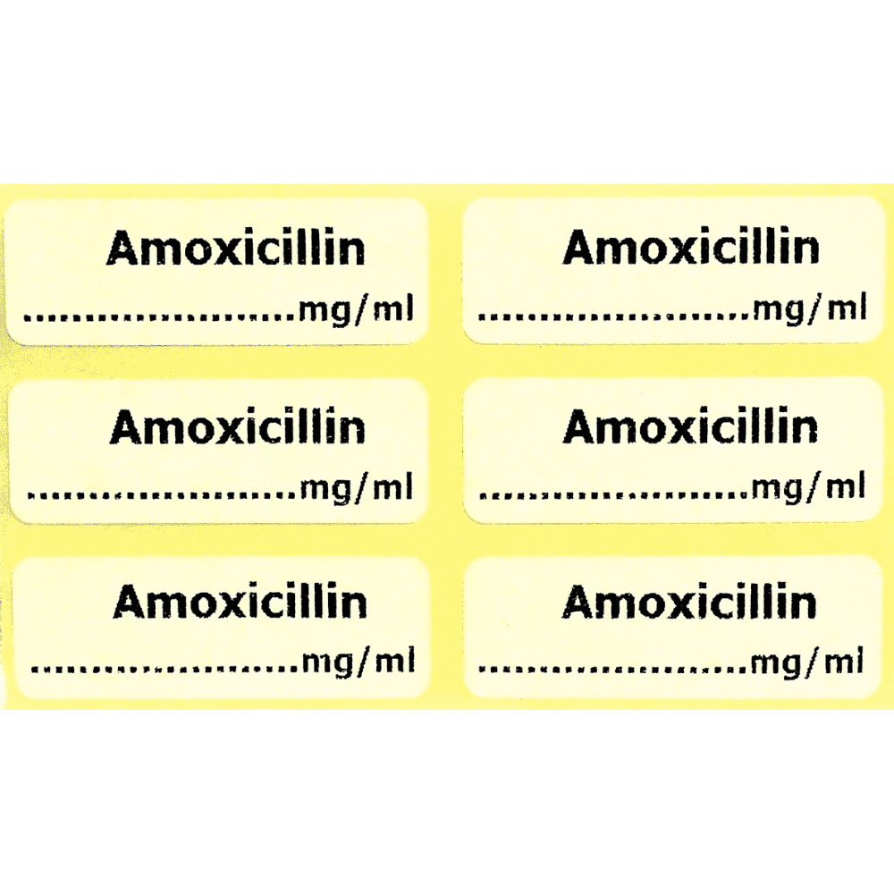 Amoxicillin label