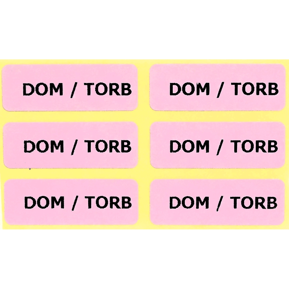 Dom torb label