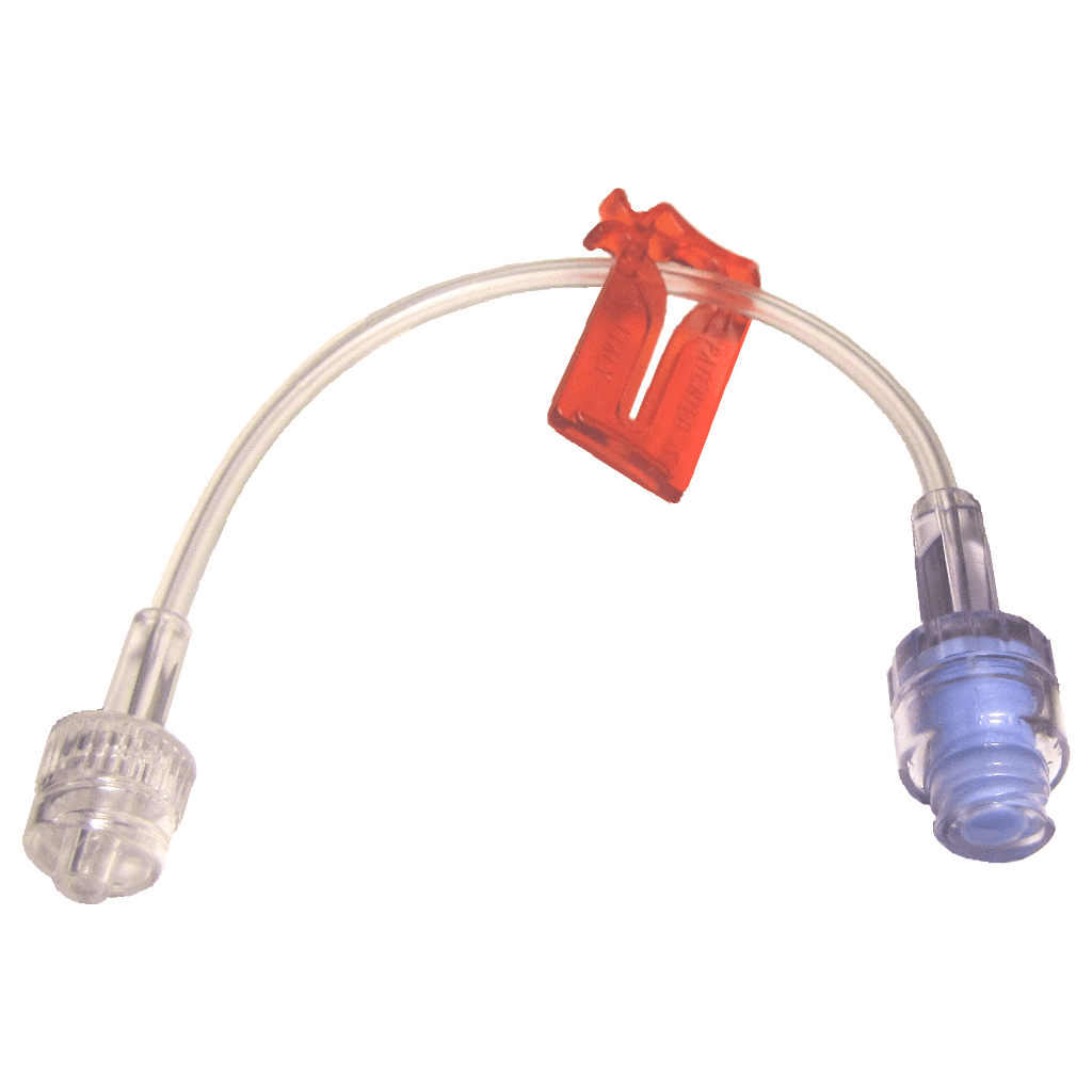 Needle free mini bore end extension with no ports