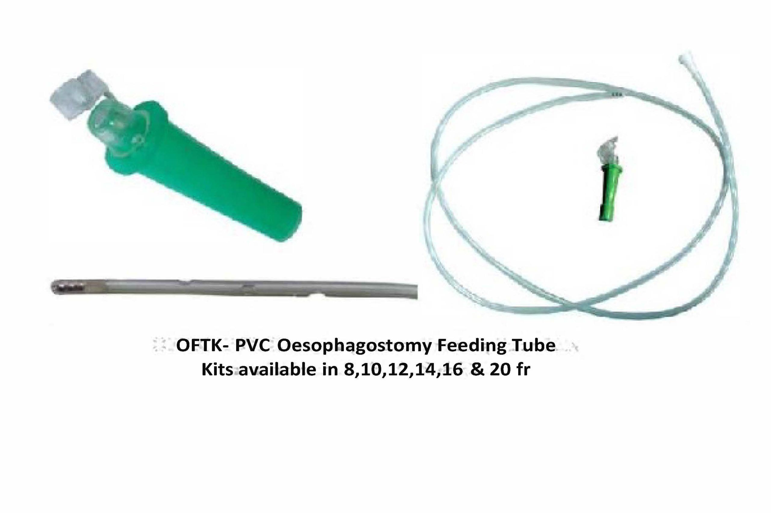 Oesophagostomy feeding tube kit 8fr 105 cm adjustable