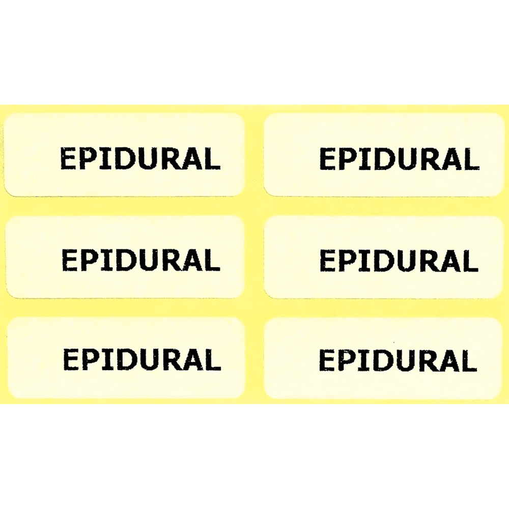 Epidural label