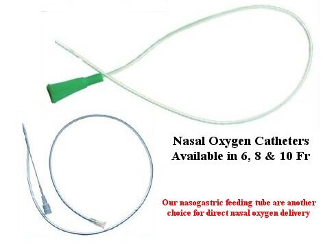 Nasal oxygen catheter