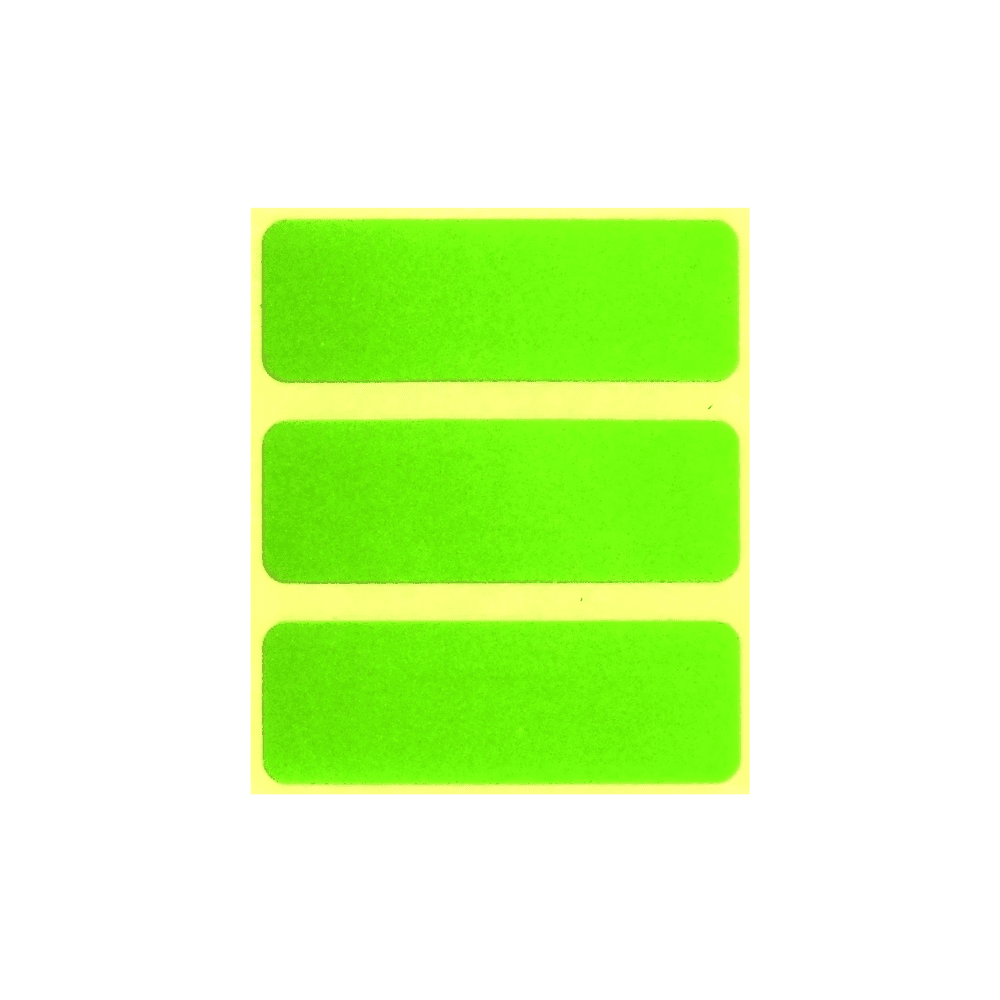 Blank green syringe labels box of 400