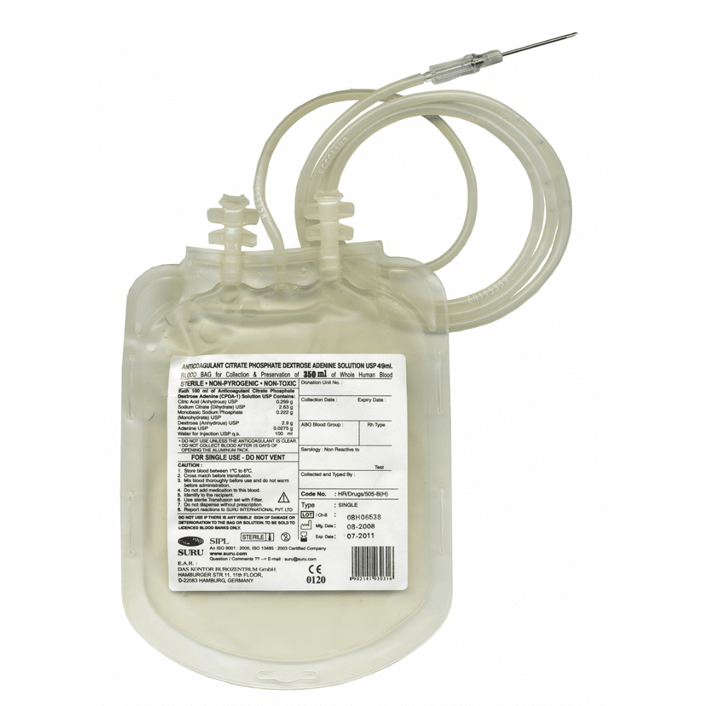 350ml blood bag
