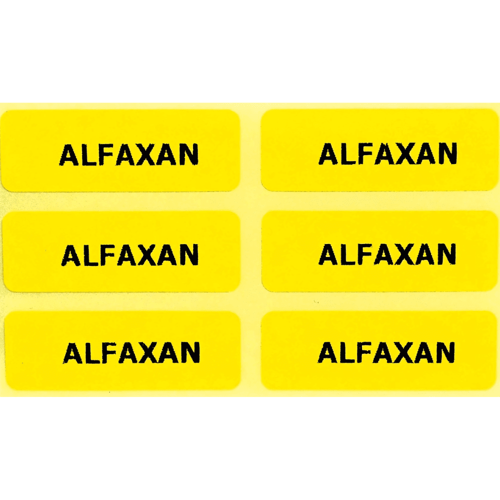 Alfaxan label