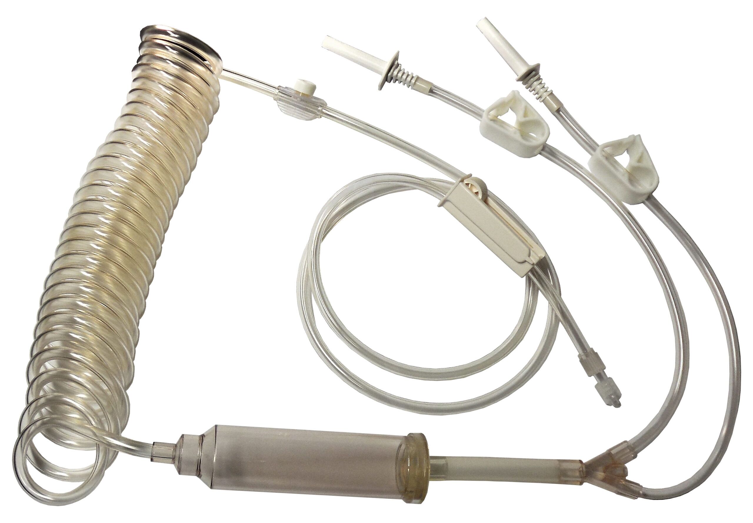 Pvc equine y spiral infusion